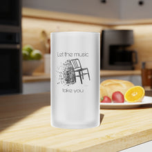 Load image into Gallery viewer, Frosted Glass Mug The Music