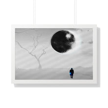 Load image into Gallery viewer, Framed Horizontal Poster Solar Eclipse 2024