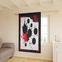 Load image into Gallery viewer, Window Curtains (1 Piece) RED BLOT