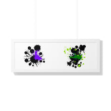 Load image into Gallery viewer, Framed Horizontal Poster Ink Blot. #2
