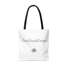 Load image into Gallery viewer, -Two-Tone Tote bag Title The Lady in the Window. (white)