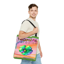 Load image into Gallery viewer, Tote Bag FLOWER #1Green