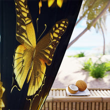 Load image into Gallery viewer, Window Curtains (1 Piece) Butterfly Rays
