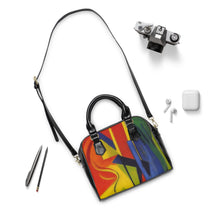Load image into Gallery viewer, Shoulder Handbag Abstract Design