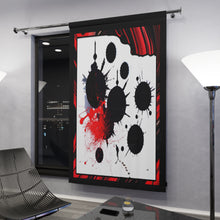 Load image into Gallery viewer, Window Curtains (1 Piece) RED BLOT