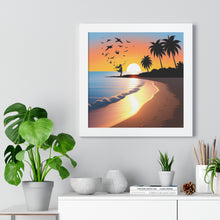 Load image into Gallery viewer, Framed Square Poster/SunsetSunrise
