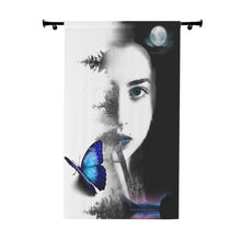Load image into Gallery viewer, Window Curtains (1 Piece) Butterfly Blues