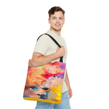 Load image into Gallery viewer, Tote Bag Yellow Title Sun Rays
