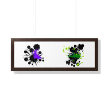 Load image into Gallery viewer, Framed Horizontal Poster Ink Blot. #2