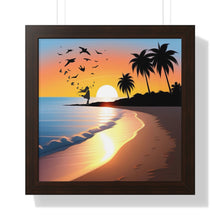 Load image into Gallery viewer, Framed Square Poster/SunsetSunrise