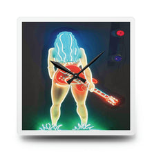 Load image into Gallery viewer, Acrylic Wall Clock Guitar girl