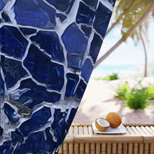 Load image into Gallery viewer, Window Curtains (1 Piece) Blue Mosaic