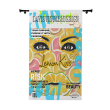 Load image into Gallery viewer, Window Curtains (1 Piece). Lemon. Chapstick