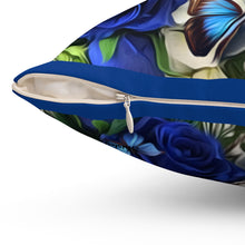 Load image into Gallery viewer, Pillow Blue Rose