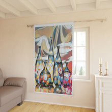 Load image into Gallery viewer, Window Curtains (1 Piece). Essense of Flowers