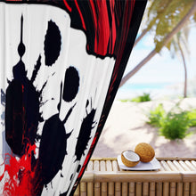 Load image into Gallery viewer, Window Curtains (1 Piece) RED BLOT