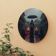 Load image into Gallery viewer, Acrylic Wall Clock/Rain Storm