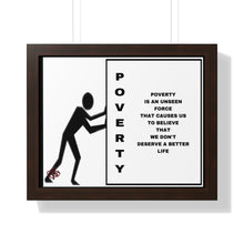 Load image into Gallery viewer, Framed Horizontal Poster. Break the Chains