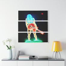 Load image into Gallery viewer, Acrylic Prints Guitar Girl Neon collection