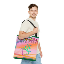 Load image into Gallery viewer, Tote Bag Flamingo /Green
