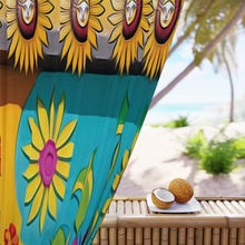 Load image into Gallery viewer, Window Curtains (1 Piece) Sunflower

