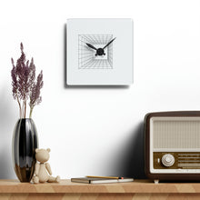Load image into Gallery viewer, Acrylic Wall Clock Geo Square 10.75x10.75
