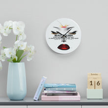 Load image into Gallery viewer, Acrylic Wall Clock/Beauty Queen Smile
