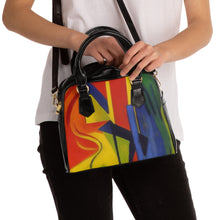 Load image into Gallery viewer, Shoulder Handbag Abstract Design
