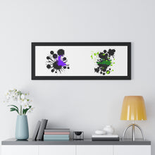 Load image into Gallery viewer, Framed Horizontal Poster Ink Blot. #2
