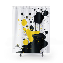 Load image into Gallery viewer, Shower Curtains Ink Blot Yellow
