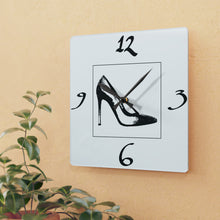 Load image into Gallery viewer, Acrylic Wall Clock Its Shoe Time
