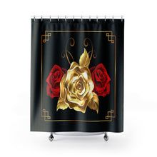 Load image into Gallery viewer, Shower Curtains Golden Rose
