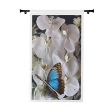 Load image into Gallery viewer, Window Curtains (1 Piece). White Floral

