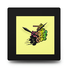 Load image into Gallery viewer, Square Acrylic Wall Clock. The Wild One
