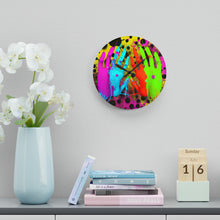 Load image into Gallery viewer, Acrylic Wall Clock/Time in Hand/Round
