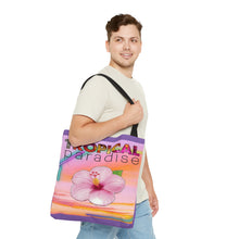 Load image into Gallery viewer, Tote Bag Flower#2/ Purple
