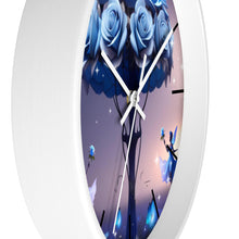 Load image into Gallery viewer, Woodden Frame Wall Clock/BlueRose
