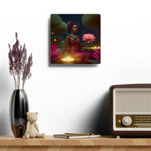 Load image into Gallery viewer, Acrylic Wall Clock Pink Lotus
