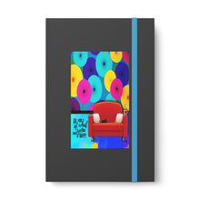 Load image into Gallery viewer, Color Contrast Notebook - Ruled DO WHAT MAKES YOU HAPPYY

