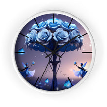 Load image into Gallery viewer, Woodden Frame Wall Clock/BlueRose
