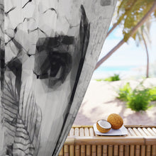 Load image into Gallery viewer, Window Curtains (1 Piece) Silent Heart
