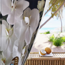 Load image into Gallery viewer, Window Curtains (1 Piece). White Floral
