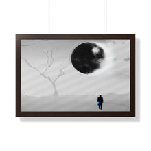 Load image into Gallery viewer, Framed Horizontal Poster Solar Eclipse 2024
