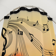 Load image into Gallery viewer, Polyester Shower Curtain/Love is in the Air
