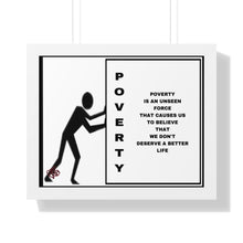 Load image into Gallery viewer, Framed Horizontal Poster. Break the Chains
