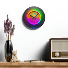 Load image into Gallery viewer, Jazzy Jazz Collection Acrylic Wall Clock Neon Spin #2
