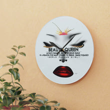 Load image into Gallery viewer, Acrylic Wall Clock/Beauty Queen Smile
