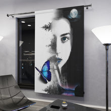 Load image into Gallery viewer, Window Curtains (1 Piece) Butterfly Blues
