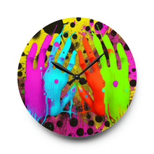 Load image into Gallery viewer, Acrylic Wall Clock/Time in Hand/Round

