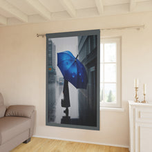 Load image into Gallery viewer, Window Curtains (1 Piece). Rainy Day Blues
